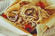 Spaghetti al cartoccio spaghetti